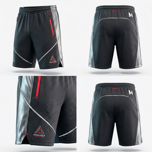 กางเกงขาสั้นเอวยางยืดทรงปกติ ยูนิเซ็กส์ หรูหรา สไตล์สตรีทแวร์ สำหรับฤดูร้อน ระบายอากาศได้ดี แห้งเร็ว เป็นมิตรกับสิ่งแวดล้อม จาก Maluza Industries - Product Image 6