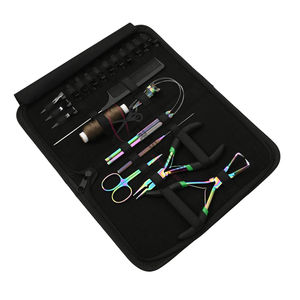 Rainbow Stylist Hair Extension Kit with Hair Tools Micro Bead Remover 2 Hole Crimper <b>Pulling</b> Hook and Non Slip Sectioning Clips - Product Image 1