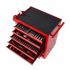 Mobile Industrial <b>Tool</b> Cabinet 3 Drawers Padlockable Doors Heavy Duty 200kg Load Capacity Storage <b>Cart</b> Workshop Use 3-Year - Product Image 1