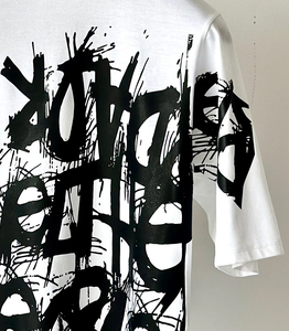 T-shirt long oversize pour homme, printemps-été, en polyester/coton épais, haute qualité, écologique, coupe ample, motif délavé - Product Image 3