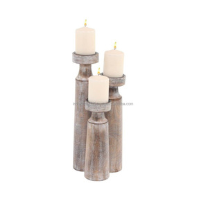 Candelabro de madera de diseño para una experiencia gastronómica de lujo, perfecto para regalar en bodas o como accesorio de decoración de interiores. - Product Image 3