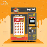 Distributeur automatique de pizzas Caiyunjuan avec SDK, capacité de 72 pièces pour les distributeurs de restauration rapide