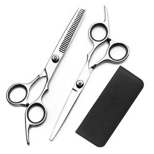 Professional Steel Sharp Blade Tip Pet Hair Grooming <b>Scissors</b> Set with Pu Leather - Product Image 1