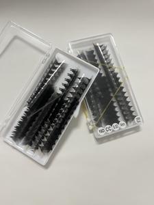 Plateaux d'extensions de cils PBT noir mat foncé, souples, en gros, extensions de cils individuelles préfabriquées, fabricant Vietnam - Product Image 2