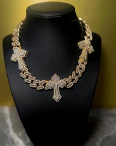 Cadena Cubana de Diamantes de Longitud Personalizada, Estilo Hip Hop, Collar para Raperos, Ideal para Actuaciones en Escenario, Disponible para Exportación - Product Image 6