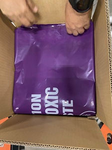 Bolsa Morada para Residuos Citotóxicos, Impresa con Serigrafía, LDPE, Desechable, para Uso Médico, Sellado por Calor - Product Image 2