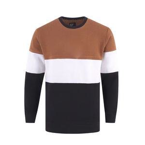 เสื้อสเวตเชิ้ตคอกลมผ้าฟลีซคุณภาพสูง 100% ผ้าฝ้ายวินเทจ OEM พิมพ์ลายดิจิทัลตามสั่ง แบบเรียบๆ สำหรับฤดูหนาว - Product Image 3