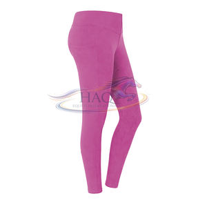 Pantalons d'équitation personnalisés avec logo, pour femmes, avec grip en silicone sur toute la surface, taille haute, extensibles et respirants. - Product Image 6