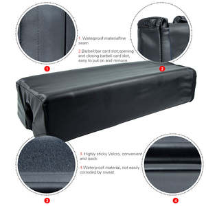 Nuevo Diseño Multifuncional, Almohadilla de Espuma NBR Rosa y Negra para Ejercicios de Glúteos, Yoga, Press de Banca y Barra - Product Image 3