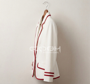 Blazer de Mujer Cosh International Greek Apparel Delta Sigma, Estilo Elegante, Corte Recto, Mezcla de Lana, Manga Larga, Largo Regular - Product Image 3