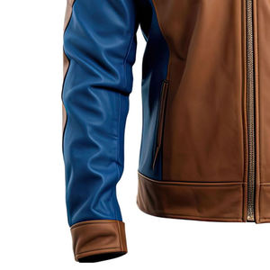 Veste en cuir d'agneau véritable pour homme, nouvelle collection hiver, prix de gros, imperméable, respirante, logo personnalisable sur le devant - Product Image 2