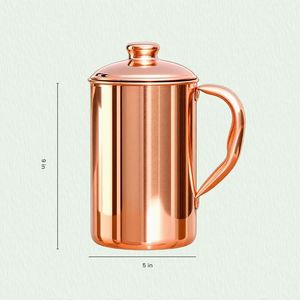 Pichet isotherme à double paroi en cuivre, anti-fuite, réutilisable, grande capacité, portable pour boissons chaudes, design moderne, mariage, maison - Product Image 4
