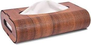 Porte-serviettes en bois pour table à manger, organiseur de mouchoirs fait main, utilisation écologique pour la cuisine et les restaurants - Product Image 3