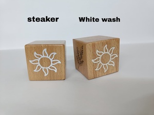 Ensemble de cubes de découverte en bois modernes, blocs d'apprentissage faits à la main pour bébé, tout-petit, jeu éducatif et décoration de chambre - Product Image 6