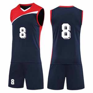 Conjunto de Camiseta y Pantalones Cortos de Voleibol Personalizados al por Mayor 2026, Manga Corta, 100% Poliéster, Uniforme de Voleibol con Logotipo y Diseño Personalizados - Product Image 3