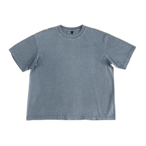 T-shirt à manches courtes pour homme, col rond, noir, surdimensionné, décontracté, 100% coton, jersey tricoté, couleur unie, design personnalisé, anti-UV - Product Image 5