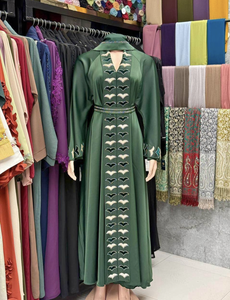 2026 Hot Sale Kaftan Abaya Handmade Turkish Floor Length Long Sleeve Soft Breathable Fabric Regular Fit Casual Wedding Party - Product Image 3