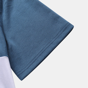 Camiseta de Cuello Redondo para Hombre, Corte Holgado, de Alta Calidad, 120g, Poliéster y Algodón, Secado Rápido, Transpirable, Informal, Venta al Por Mayor - Product Image 3