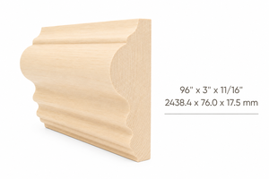 Molduras de Madera Sólida de Alta Calidad, Molduras Decorativas para Interiores, Perfiles Contemporáneos, Duraderos, para Hoteles - Product Image 2
