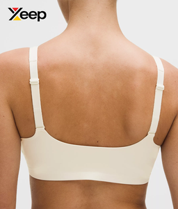 เสื้อชั้นในกีฬาโยคะคุณภาพสูงสำหรับผู้หญิง XEEP รุ่น XC-SB-145 แบบเรียบง่าย ระบายอากาศได้ดี สายปรับได้ แผ่นรองถอดออกได้ รองรับได้ดีเยี่ยม แห้งเร็ว - Product Image 4