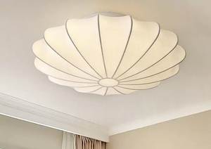 Modern Fabric <b>Ceiling</b> Mount Round Shape Eco-Friendly Diwali Home <b>Decor</b> Light Fixture for Indoor Living Room Lightweight Design - Product Image 3