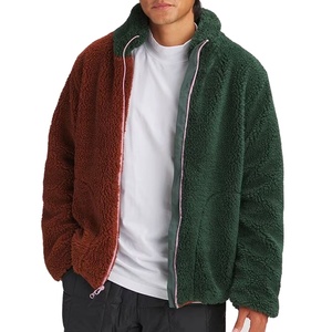 Vente de gros Manteau d'extérieur à col montant pour homme Veste polaire sherpa à boutons Veste sherpa élégante pour homme Fournisseur en gros - Product Image 1