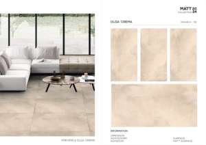 กระเบื้องพอร์ซเลน OLGA BROWN รุ่น Matt ขนาด 600x1200 มม. รูปแบบแผ่นใหญ่ พื้นผิวพรีเมียม กันลื่น สำหรับผนังและพื้น ตกแต่งภายในและภายนอกอาคารทันสมัย - Product Image 3