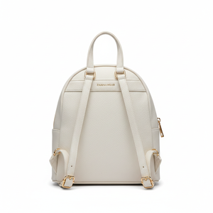 Zarina Wear Womens Leather <b>Backpack</b> Water Resistant Polyester Lining Gunmetal Hardware Hidden Zip Pocket | Private Label OEM - Product Image 2