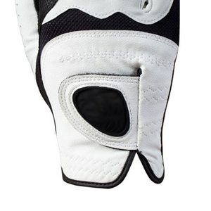 Guante de golf de cuero genuino blanco, para mano derecha, unisex, antideslizante, transpirable, con cierre de tirar, deportivo - Product Image 5