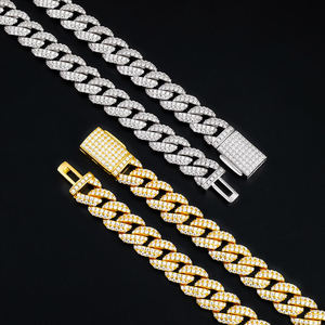 Lab Grown Emerald Cut 14K Solid Gold Geometric Hiphop Chain Link <b>Bracelet</b> Unisex Wedding Party Everyday Wear Gift Claw Setting - Product Image 4