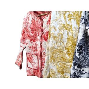 Fabrication et vente en gros de manteaux de veste matelassée vintage à bas prix nouveau style, veste matelassée en coton Boho - Product Image 3