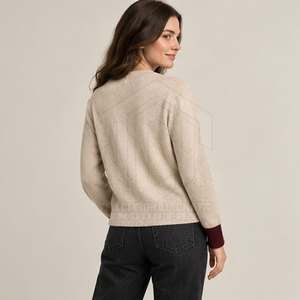 Ensembles Jumeaux Haut de Gamme Tendance pour Femme – Tenues Assorties Élégantes Hiver, Couleur Unie, Décontractées, 100% Coton/Laine, Finition Douce, Fournisseur Élégant - Product Image 3