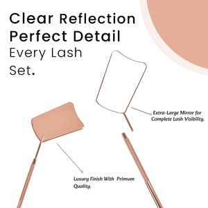 High Quality Custom Eyelash Mirror for eyelashes Beauty Accessories Lash Mirror Custom Logo OEM ODM Beauty <b>Tools</b> - Product Image 4