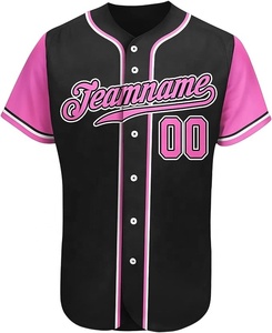Maillot unisexe de baseball et de softball pour jeunes, uniformes à col en V personnalisés, vêtements de sport vierges respirants avec motif cousu - Product Image 1