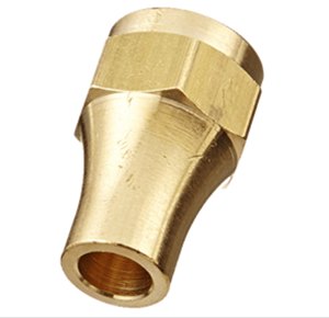 Conector de latón machinado con precisión para tubo, tipo abocardado con tuerca larga (AOL153) SAE # 010111 - Product Image 4
