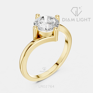 Bague de mariage en or blanc 14 carats avec diamant de laboratoire certifié IGI, taille ronde 1,23 carat, bijou raffiné, cadeau pour fiançailles, mariage ou anniversaire - Product Image 6