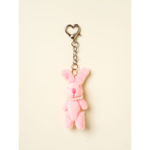 Portachiavi Mini Coniglio in Peluche dal Design Compatto e Carino per Esporre le Chiavi - Product Image 1