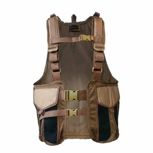 Chaleco de Caza Transpirable de Lona de Poliéster/Algodón para Hombre, Color Caqui y Naranja, Ligero, Informal, para Invierno - Product Image 4