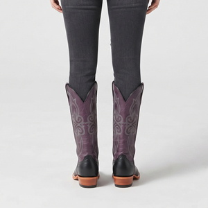 Fashion Embroidered Mid-Calf Summer Leather Cowgirl <b>Boots</b> OEM Women Genuine Leather Custom Design Breathable - Product Image 3