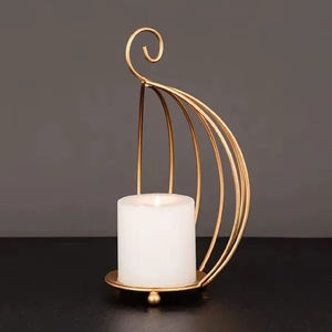 Contemporary Metal Candle Holder Stand For Home Decoration Dining Table Centerpiece Elegant Lighting Solution - Product Image 1