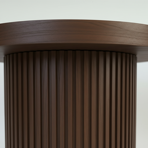 Mesa Auxiliar de Diseño Moderno, Mesa de Centro con una Sola Pata, Color Marrón Claro, Mueble de Hogar de Lujo y Duradero, Color Dinámico - Product Image 5