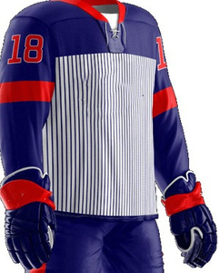 Nouveaux ensembles d'uniformes de hockey sur glace avec design personnalisé, nom d'équipe, 100% polyester, service OEM, anti-UV et séchage rapide - Product Image 3