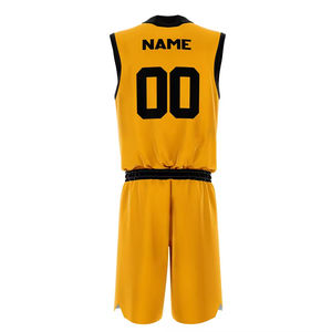 Dernier design d'uniforme de basket-ball unisexe à manches courtes avec impression de logo personnalisé, séchage rapide, vêtements de sport de haute qualité, couleur personnalisée - Product Image 2