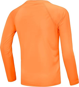 Chemise à manches longues unisexe pour enfants, en polyester à séchage rapide, de couleur violette - Product Image 5