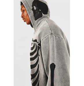 Chenille-Conjunto de dos piezas para hombre, chándal con capucha y cremallera, Jersey, Sudadera con capucha, Pantalón Cargo bordado, talla grande - Product Image 4