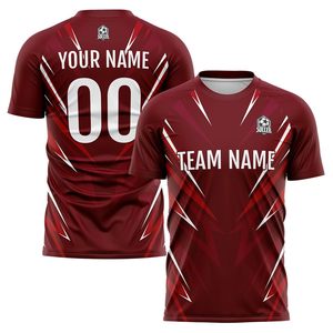 Maillot de football sur mesure de haute qualité pour hommes, respirant, impression par transfert thermique, manches courtes, UPF 50, design personnalisé OEM, vêtements de football - Product Image 4