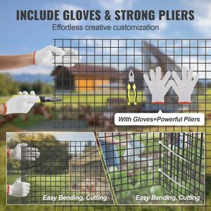 Hardware Cloth 24 X 100 Chicken <b>Wire</b> Fence Roll 19 Gauge Galvanized <b>Wire</b> <b>Mesh</b> with Vinyl Coating <b>Garden</b> Netting - Product Image 3
