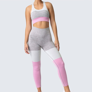 New Arrival Women's Yoga Set Premium Quality for Breathable 2-Piece <b>Flared</b> <b>Legging</b> Sleeveless Bra Low Waist - Product Image 1