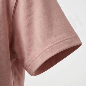 Ladies <b>Blouse</b> Cotton Plain Short Sleeve Stretchable Apparel Women Cropped Tees Activewear Breathable Customized Color - Product Image 6