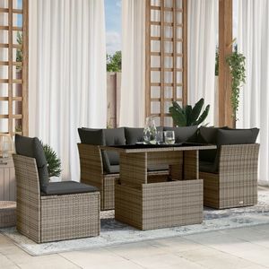 Canapé de jardin moderne trois places en rotin pour l'extérieur avec coussins en mousse haute densité pour usage en terrasse - Product Image 3